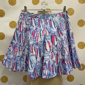 Lilly Pulitzer Ava Skirt, Red Right Return Small, Size 2, NWT